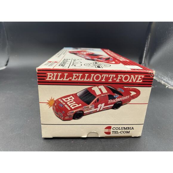 Vintage NASCAR Bill Elliott #11 Budweiser Corded Telephone Columbia Tel-Com - Picture 11 of 14